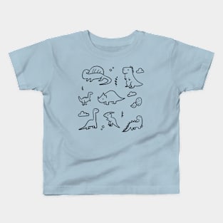 Cute dinosaur doodles Kids T-Shirt